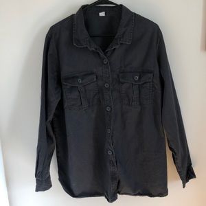 Old navy grey collar button up. Size XL. Rarely worn.